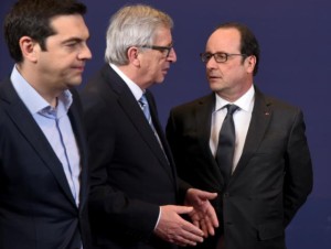 Tsipras-Juncker-Hollande