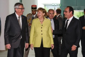 Juncker-Merkel-Hollande 1 june 2015