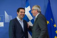 Juncker and Tsipras 3 June 2015 VIP corner