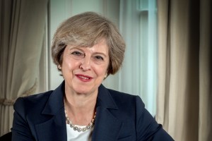 Image ©Licensed to i-Images Picture Agency. 01/08/2016. London, United Kingdom. Prime Ministers Official Portrait. Picture by Andrew Parsons / i-Images